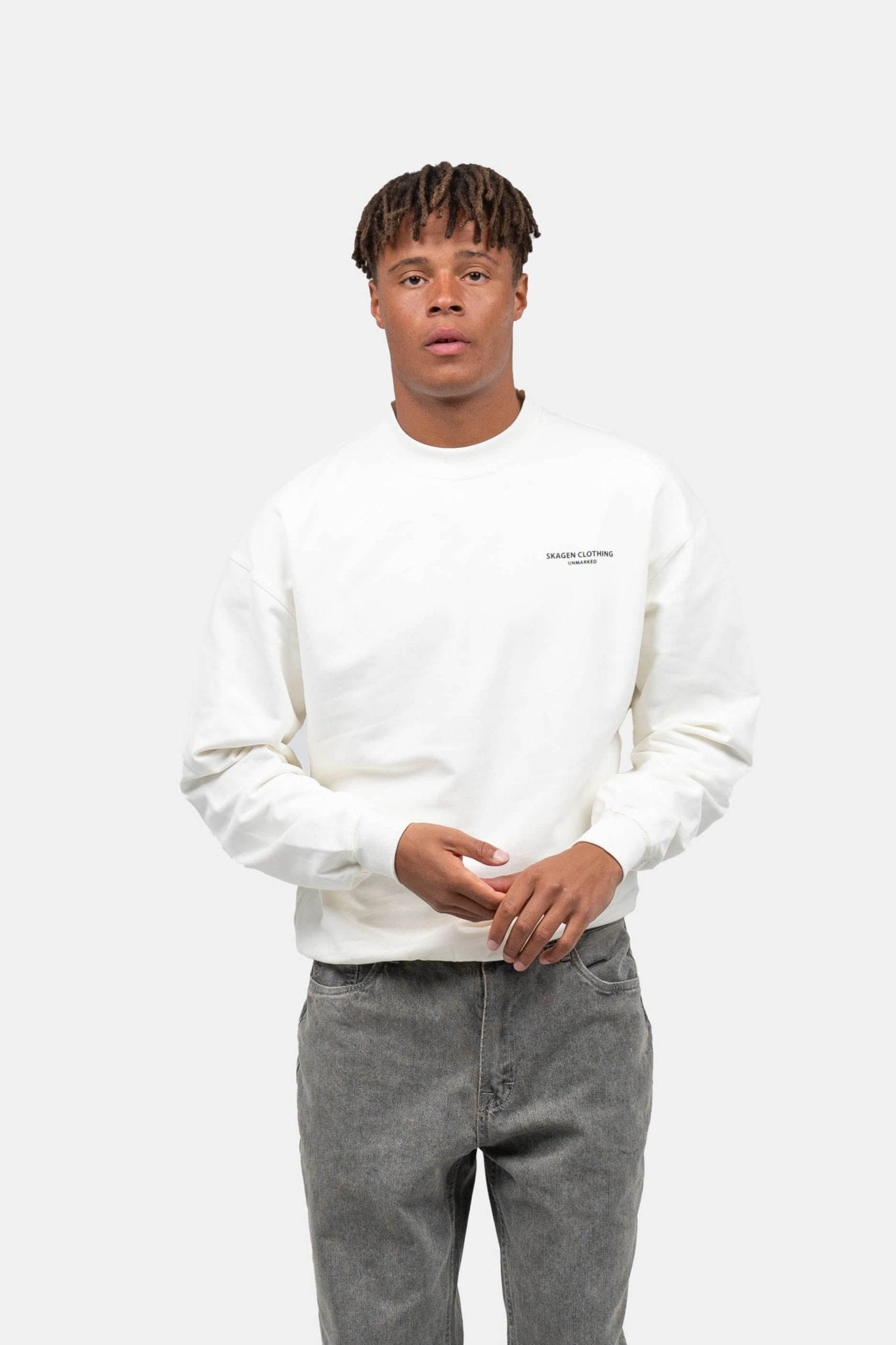 UNMARKED Sweatshirt Hvid | Skagen-clothing.dk